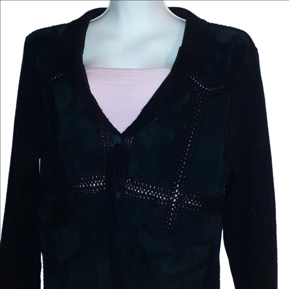 SUEDE & Knit Shacket = NWOT